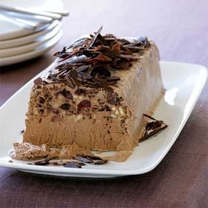 Semifreddo marsala, noisettes et chocolat