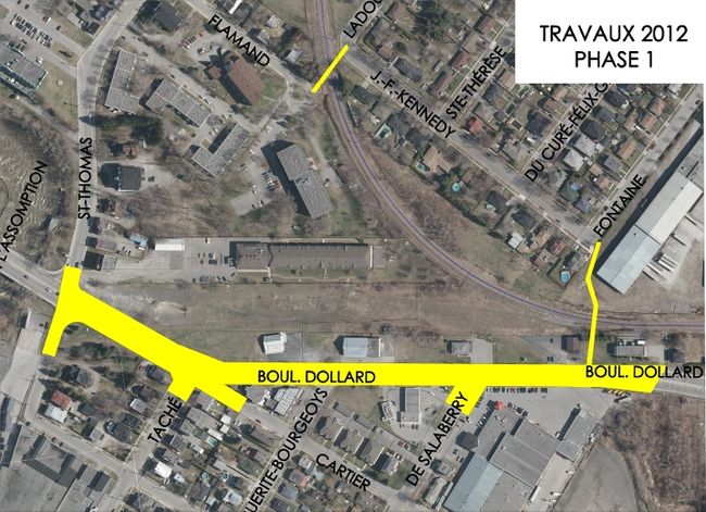 10 M$ de travaux pour le boulevard Dollard