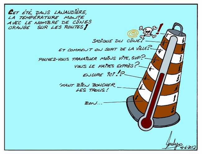 Caricature du 6 juin du Journal de Joliette