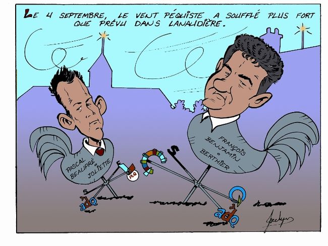 Caricature du Journal de Joliette du 12 septembre 2012