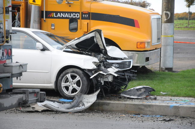 Accident grave sur la 158