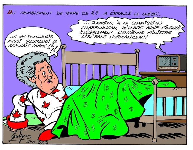 Caricature du 17 octobre du Journal de Joliette