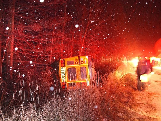 Un blessé dans un accident de minibus