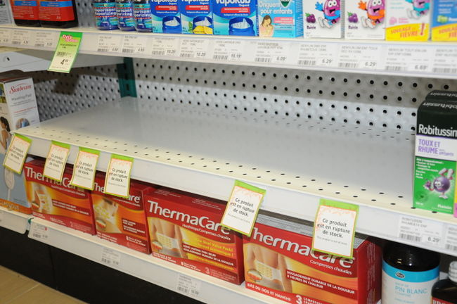 Les médicaments se font rares