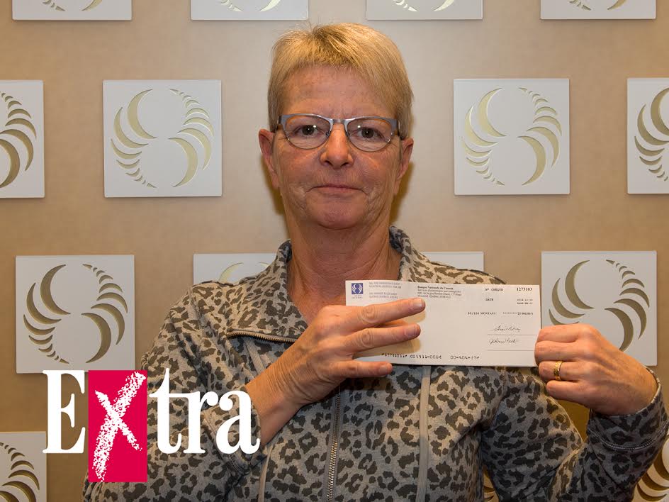 Elle gagne 25 000$ à l’Extra