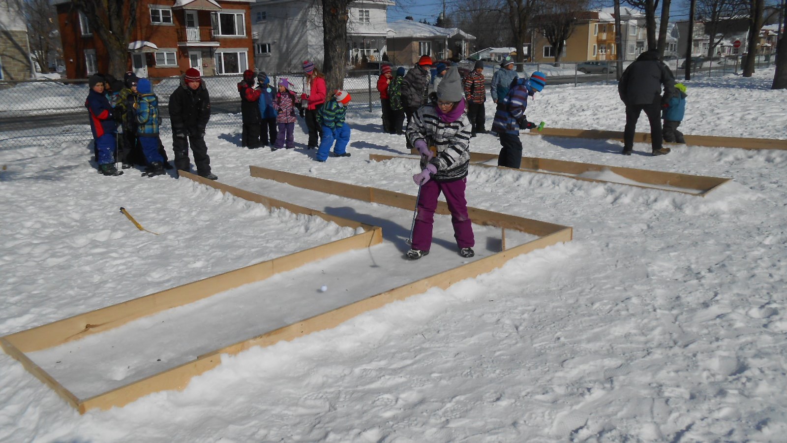 Le mini putt sur glace