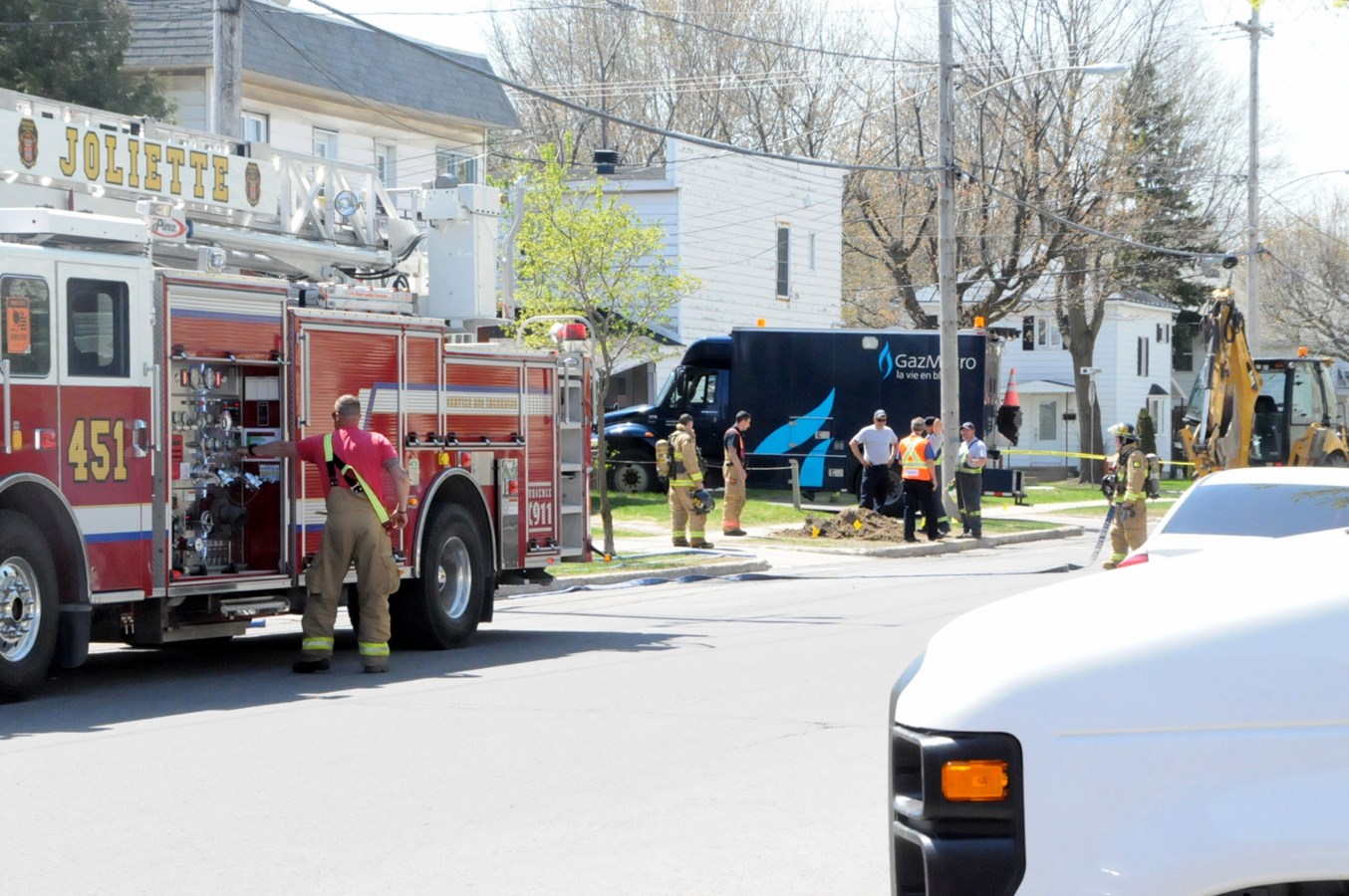 Fuite de gaz sur la rue Taché à Joliette