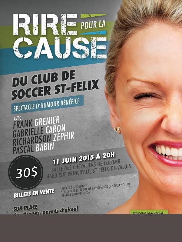 Spectacle-bénéfice pour le soccer de Saint-Félix