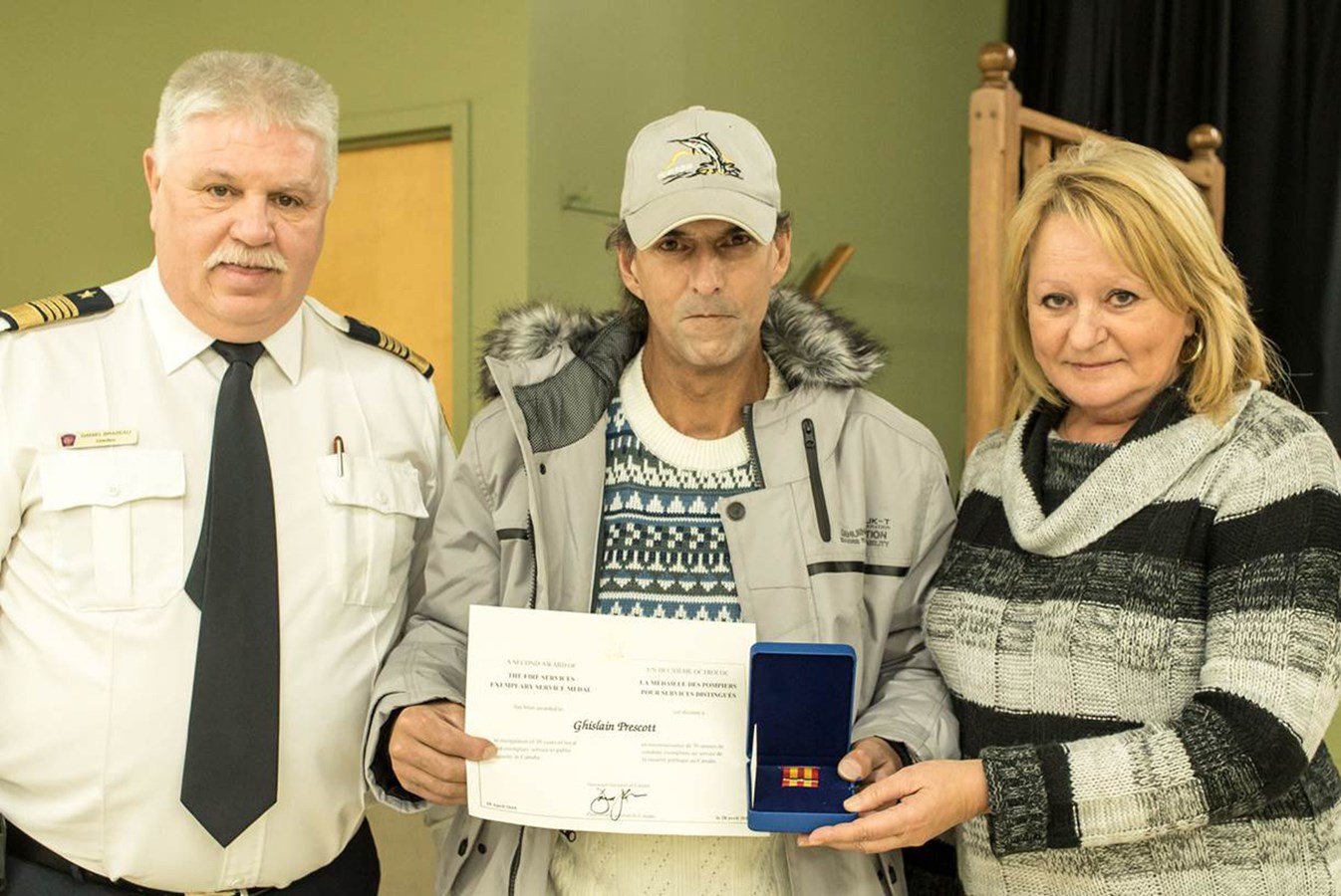 La MRC de d’Autray honore un de ses pompiers