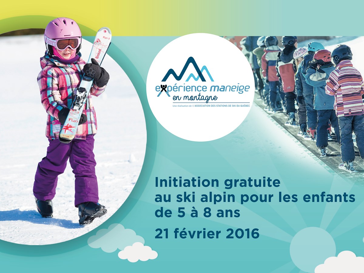 Initiation gratuite au ski alpin dans Lanaudière le 21 février