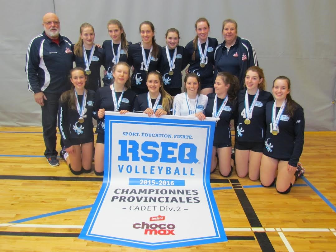 Les Libellules cadettes championnes provinciales au niveau scolaire