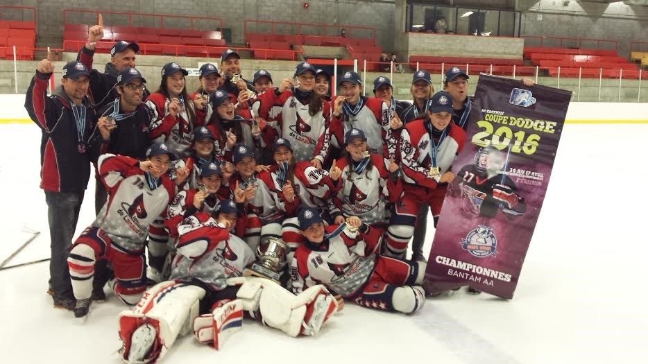Hockey féminin: Les Pionnières de Lanaudière championnes du Québec