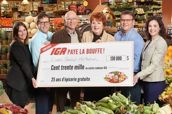Une résidente de Rawdon remporte 25 ans d’épicerie gratuite chez IGA