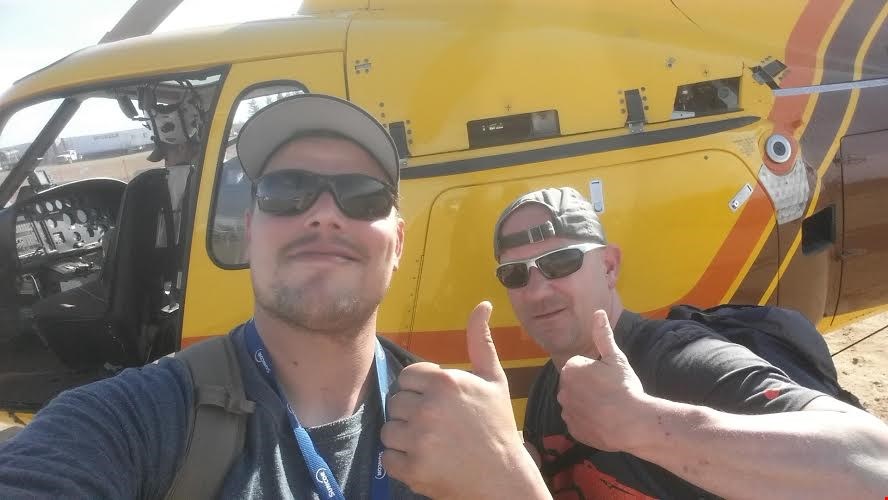 Simon Bélanger et Brian York heureux de quitter le camp
