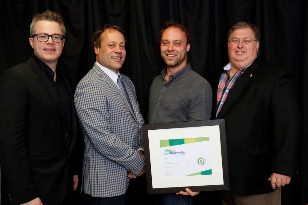HÉLIO : Jean-Roch Lacroix, Marco Leblanc, Jérémy Leblanc et Jocelyn de Grandpré de la SADC de D’Autray-Joliette.