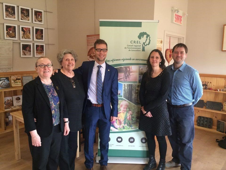 St-Jean-de-Matha: Joliette: 4e arrêt de la tournée des MRC de Lanaudière dans le cadre de la campagne de membership du Conseil régional de l'environnement de Lanaudière.