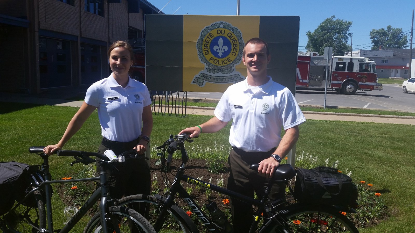 Deux cadets de la SQ vont parcourir quatre municipalités de la MRC de Joliette cet été