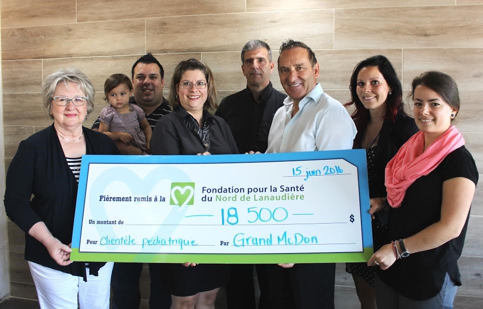 18 500 $ pour la santé de nos nouveau-nés grâce au Grand McDon