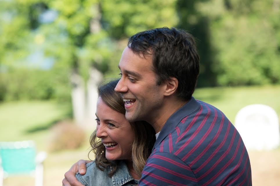 Projection du film Paul à Québec dans les jardins de la Maison Antoine-Lacombe