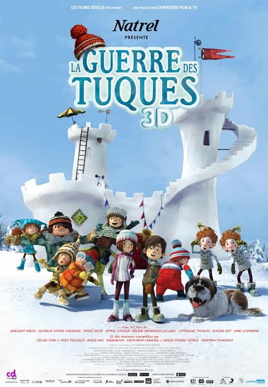 Projection du film La Guerre des tuques 3D dans les jardins de la Maison Antoine-Lacombe