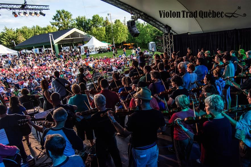 Plus de 100 musiciens du Camp violon trad du Québec en concert au Festival Mémoire et Racines