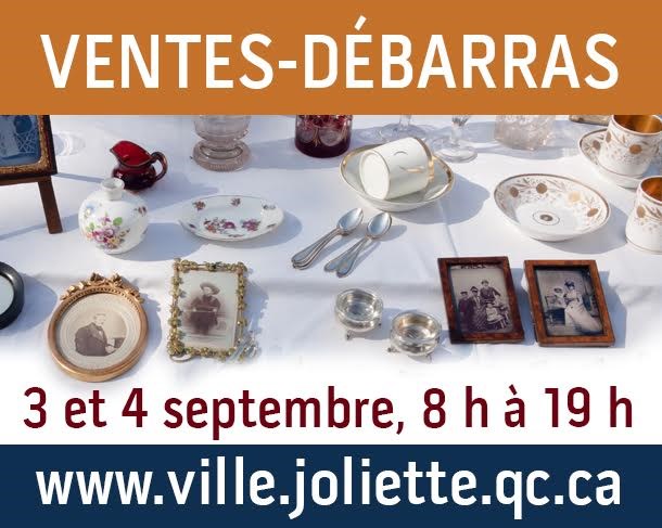 Ventes-débarras à Joliette :  de retour les 3 et 4 septembre