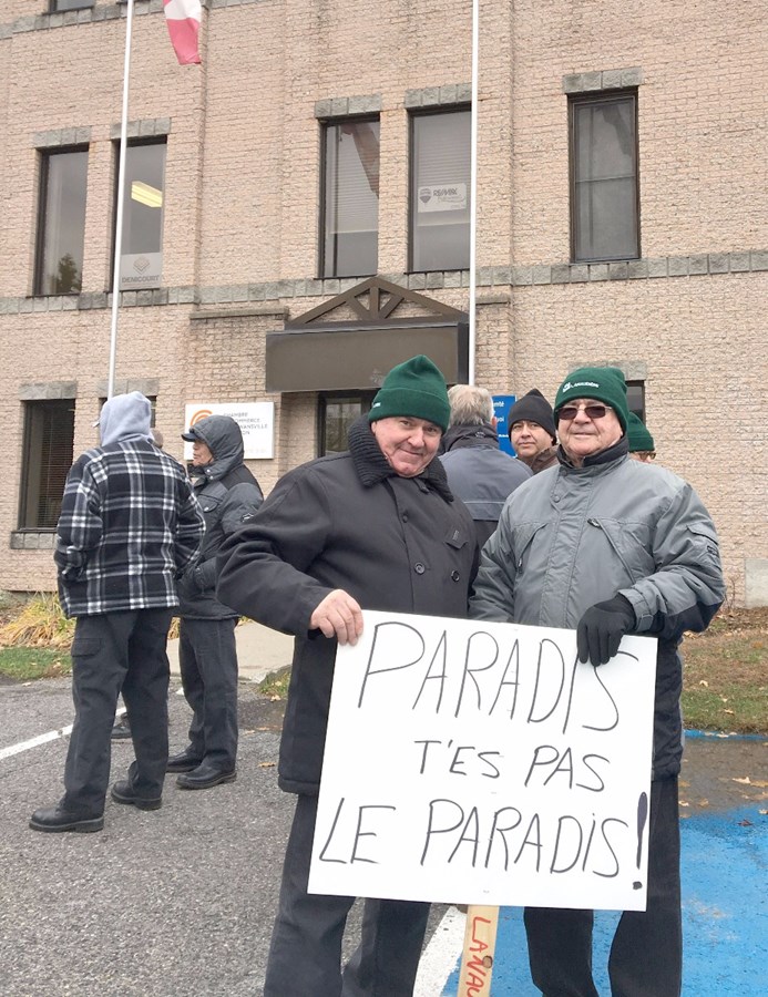 Marcel Papin président UPA Lanaudière et Michel Désy, 1er vice-président UPA Lanaudière 
 