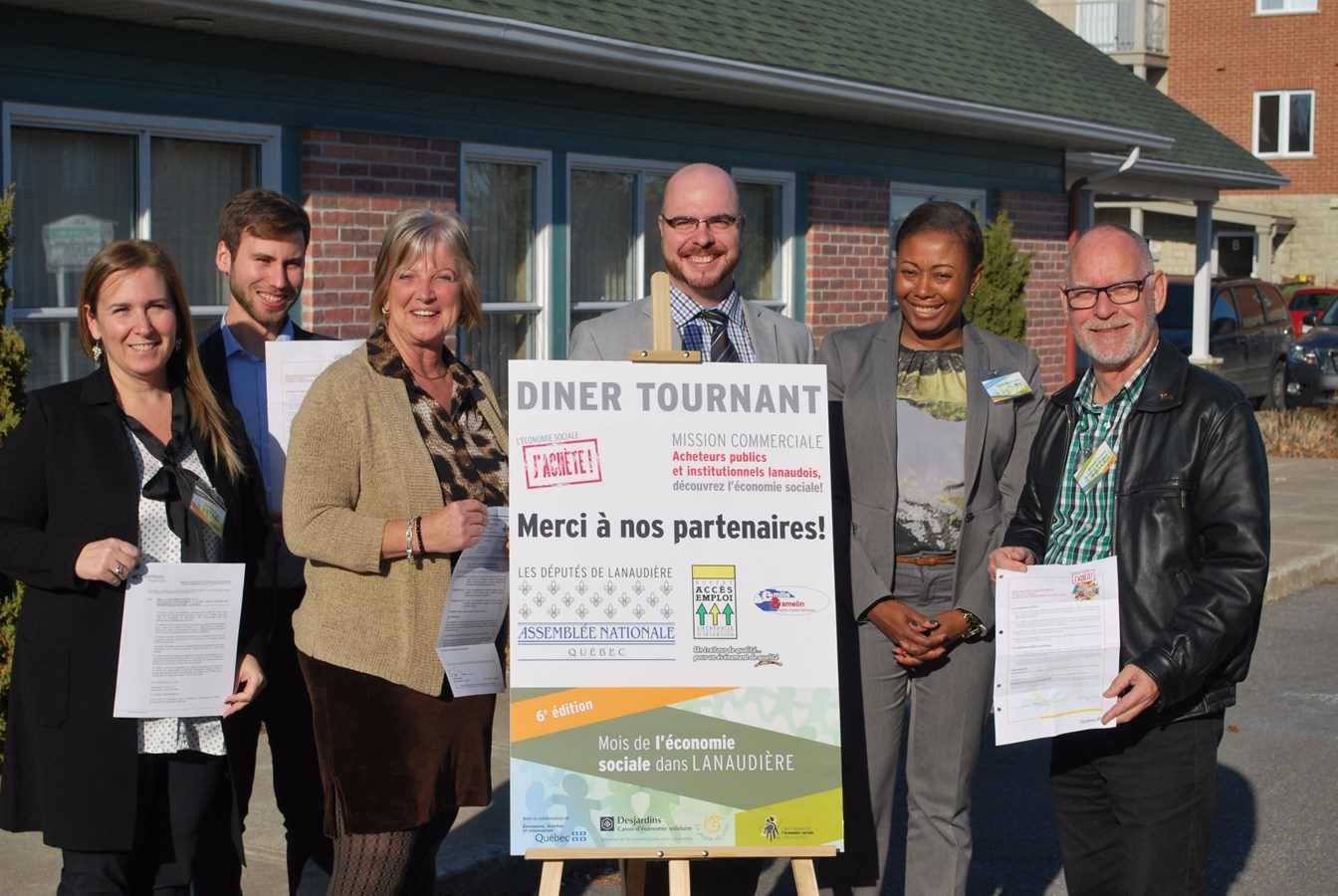 Caroline Trahan, ville de Repentigny, Guillaume Freire, Bureau de Gabriel Ste-Marie, Danielle Allard, MRC de Montcalm, Marc-André Brûlé, TRESL, Darllie Pierre-Louis, TRESL et Jacques Tremblay, Bureau de Luc Thériault.