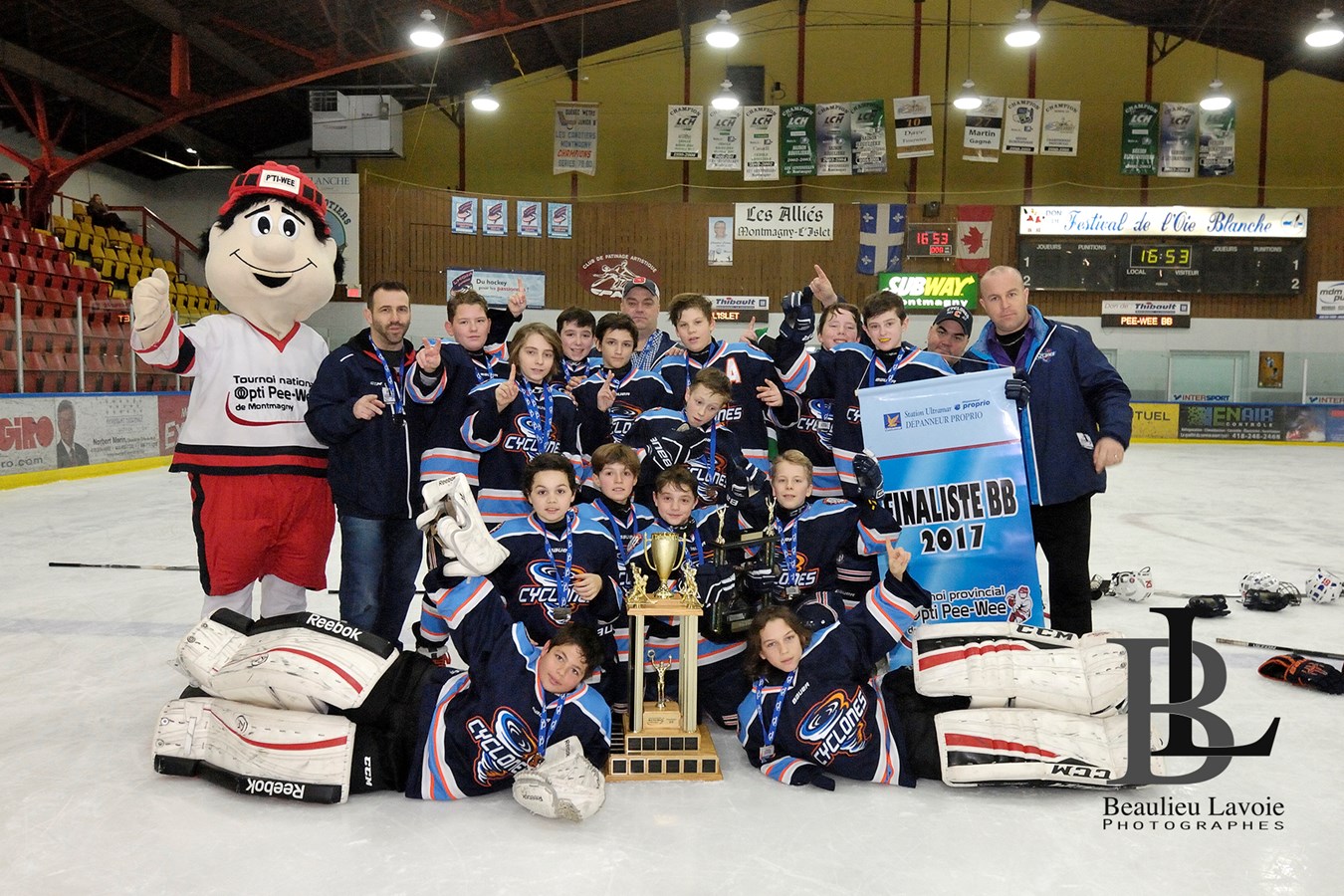 Les Cyclones de Joliette Pee-Wee BB sont finalistes au tournoi Opti de Montmagny