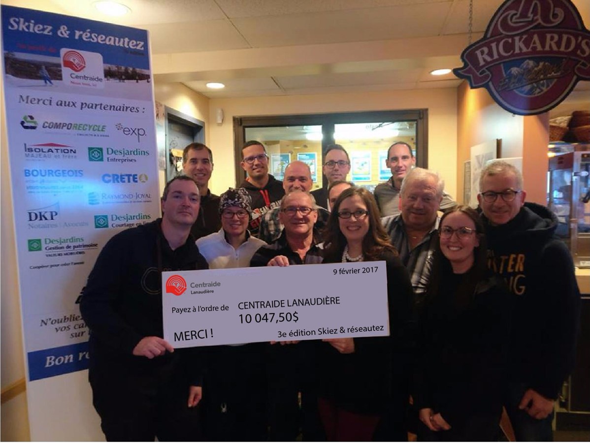 « Skiez et réseautez » récolte 10 047,50$  pour Centraide Lanaudière