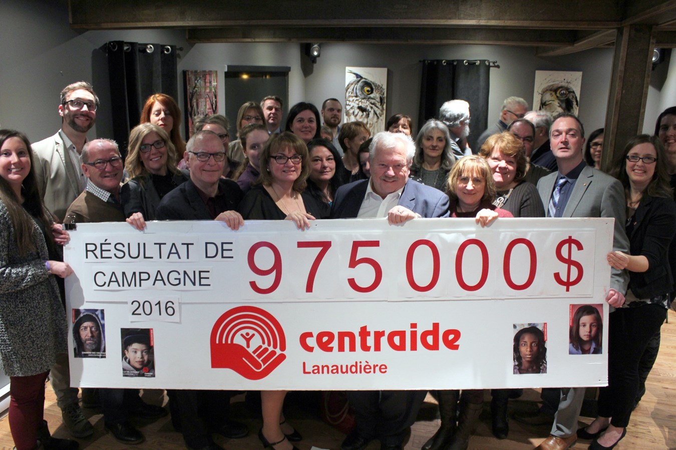 25 000$ au-dessus de l’objectif 2016 pour Centraide Lanaudière