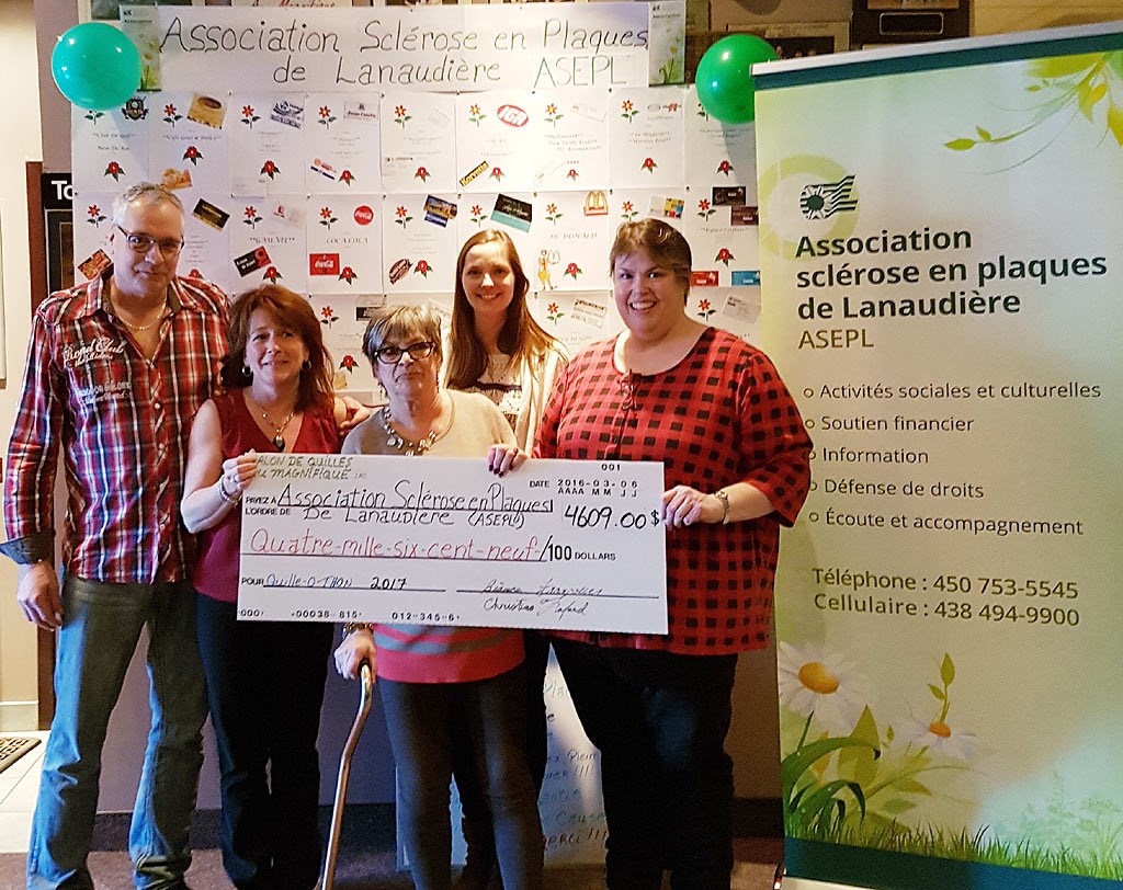 4 609 $ pour la sclérose en plaques dans Lanaudière !