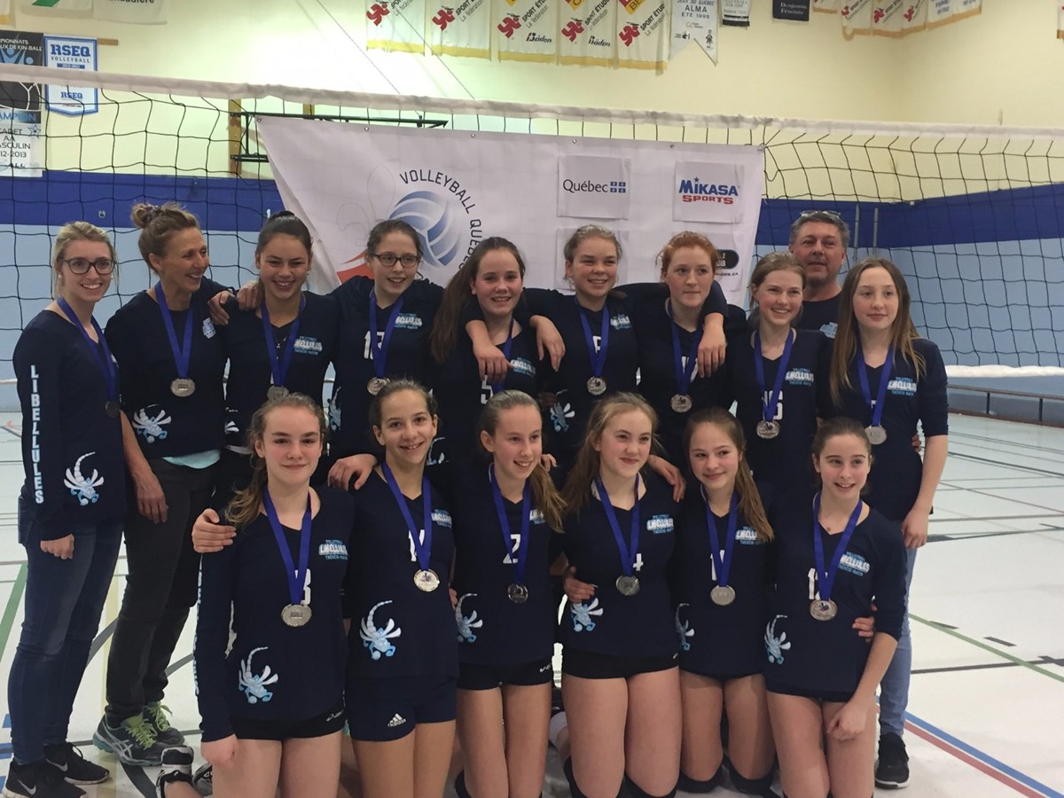 Excellente performance des Libellules au championnat provincial benjamin de volleyball Québec