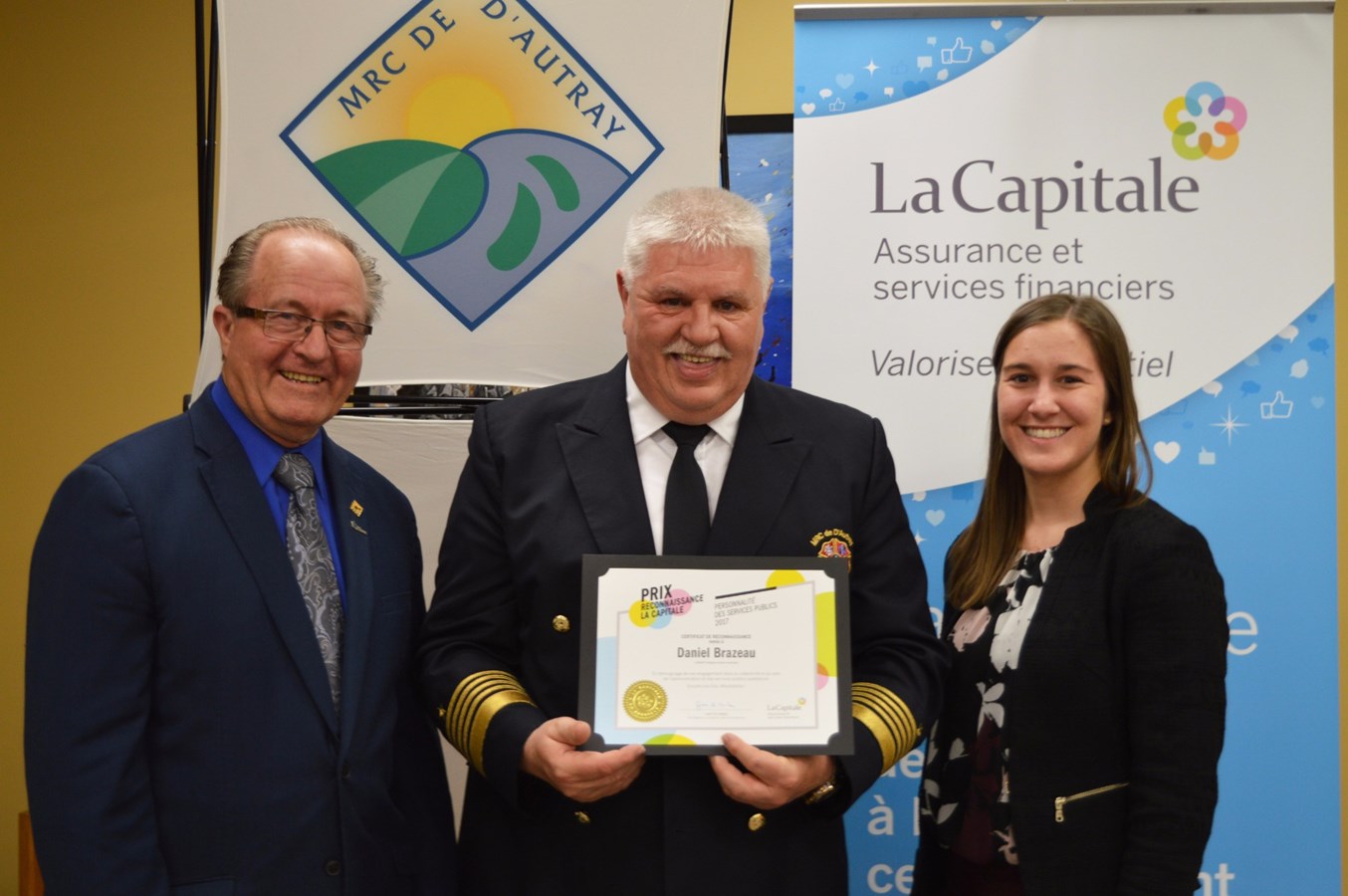 Nouvel honneur pour le directeur du SSI de la MRC de D’Autray