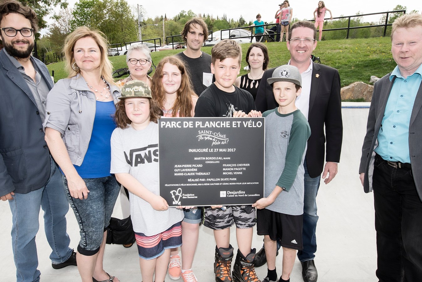 Inauguration du parc de planche et vélo de Saint-Côme