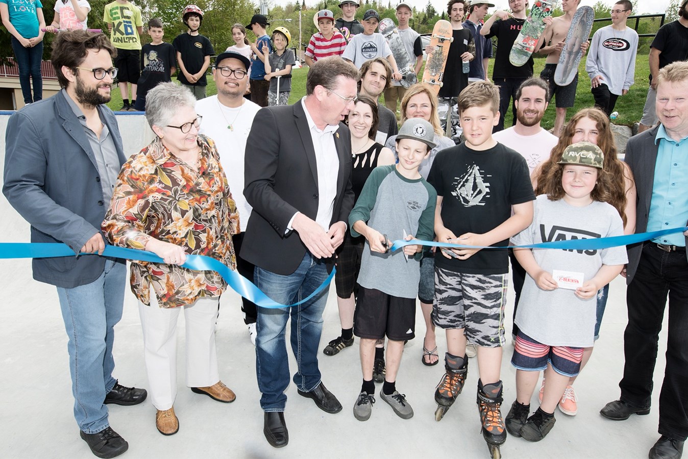 Inauguration du parc de planche et vélo de Saint-Côme