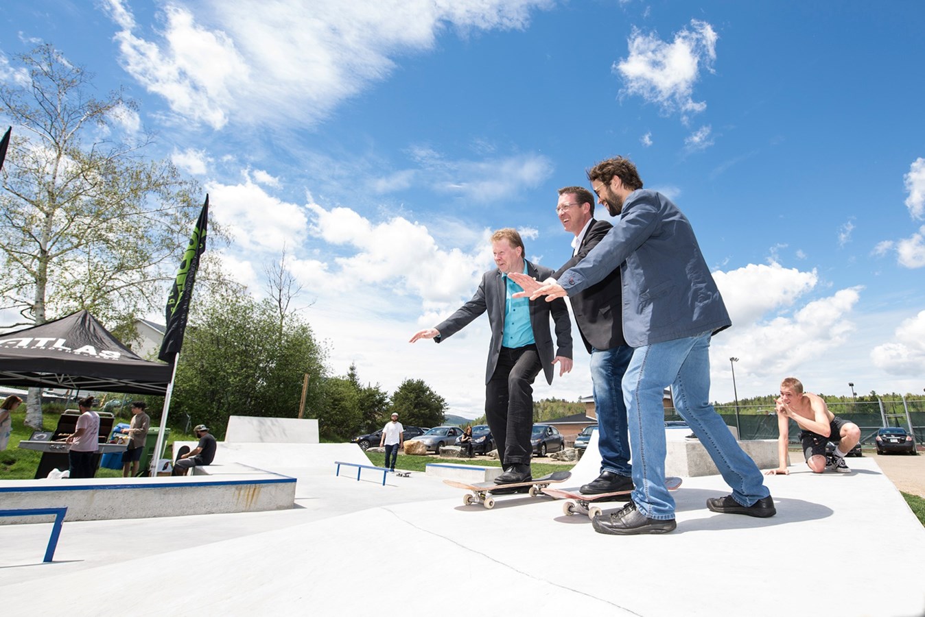Inauguration du parc de planche et vélo de Saint-Côme