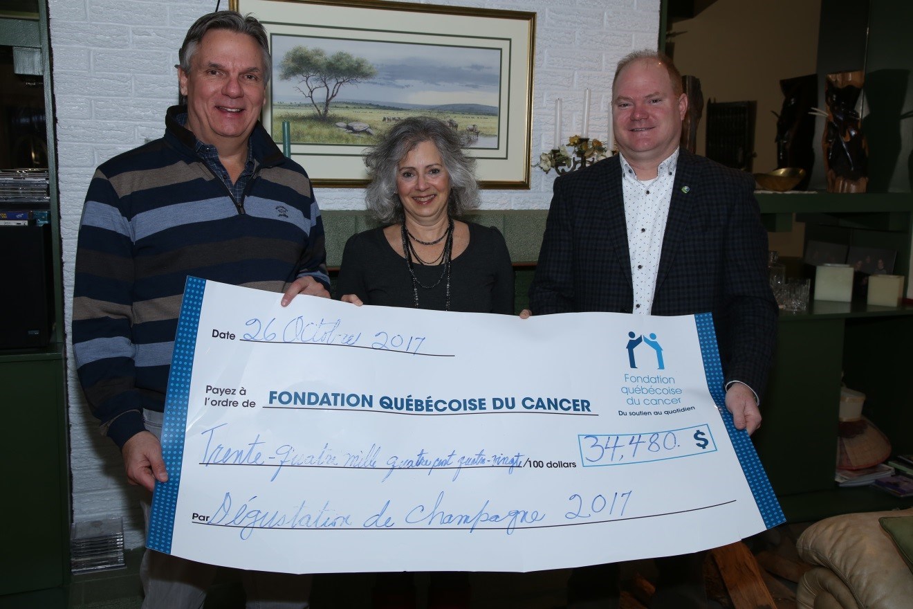 Une dégustation de champagne profitable : 34 480 $ pour la Fondation Québécoise du cancer