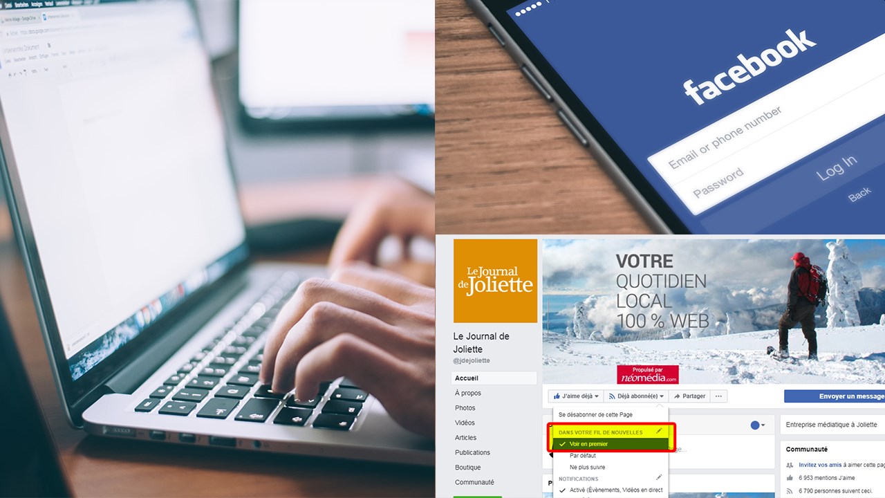 Mise à jour de Facebook : voici la solution pour ne rien manquer des nouvelles du Journal de Joliette