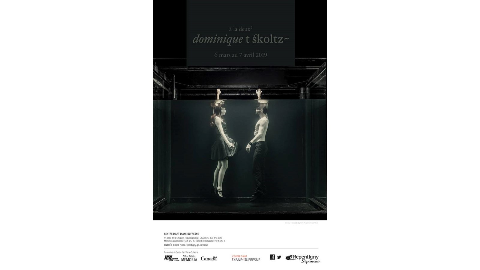 Le Centre d’art Diane-Dufresne présente l'exposition À la deux2