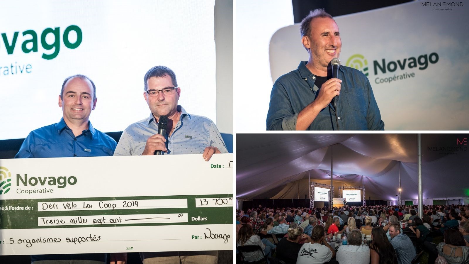Un montant de 13 700 $ amassé grâce à la Soirée reconnaissance des membres de Novago Coopérative