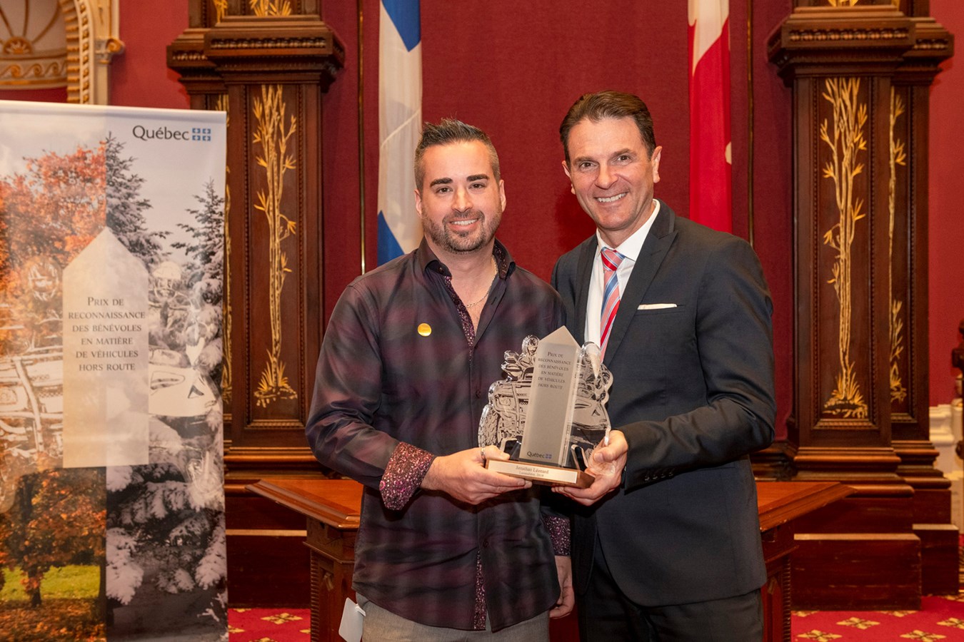 Lanaudière : Québec honore Jonathan Léonard et Luc Cavanagh, lauréats de la région