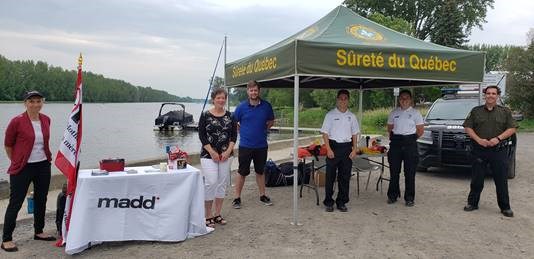 Dans Lanaudière, la prévention nautique assurée par les cadets et les policiers