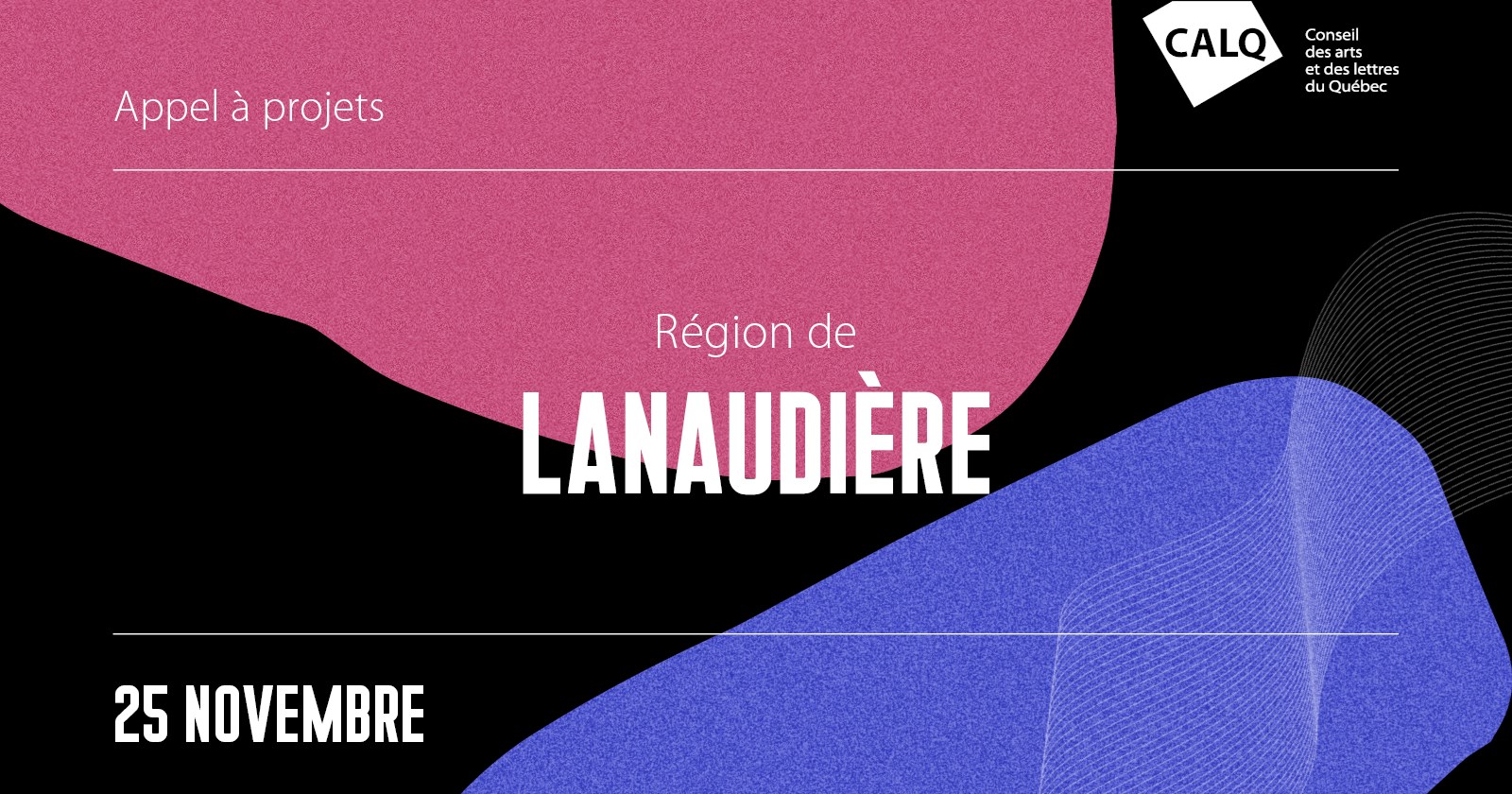 Troisième appel à projets pour les artistes, écrivain(e)s et organismes artistiques lanaudois