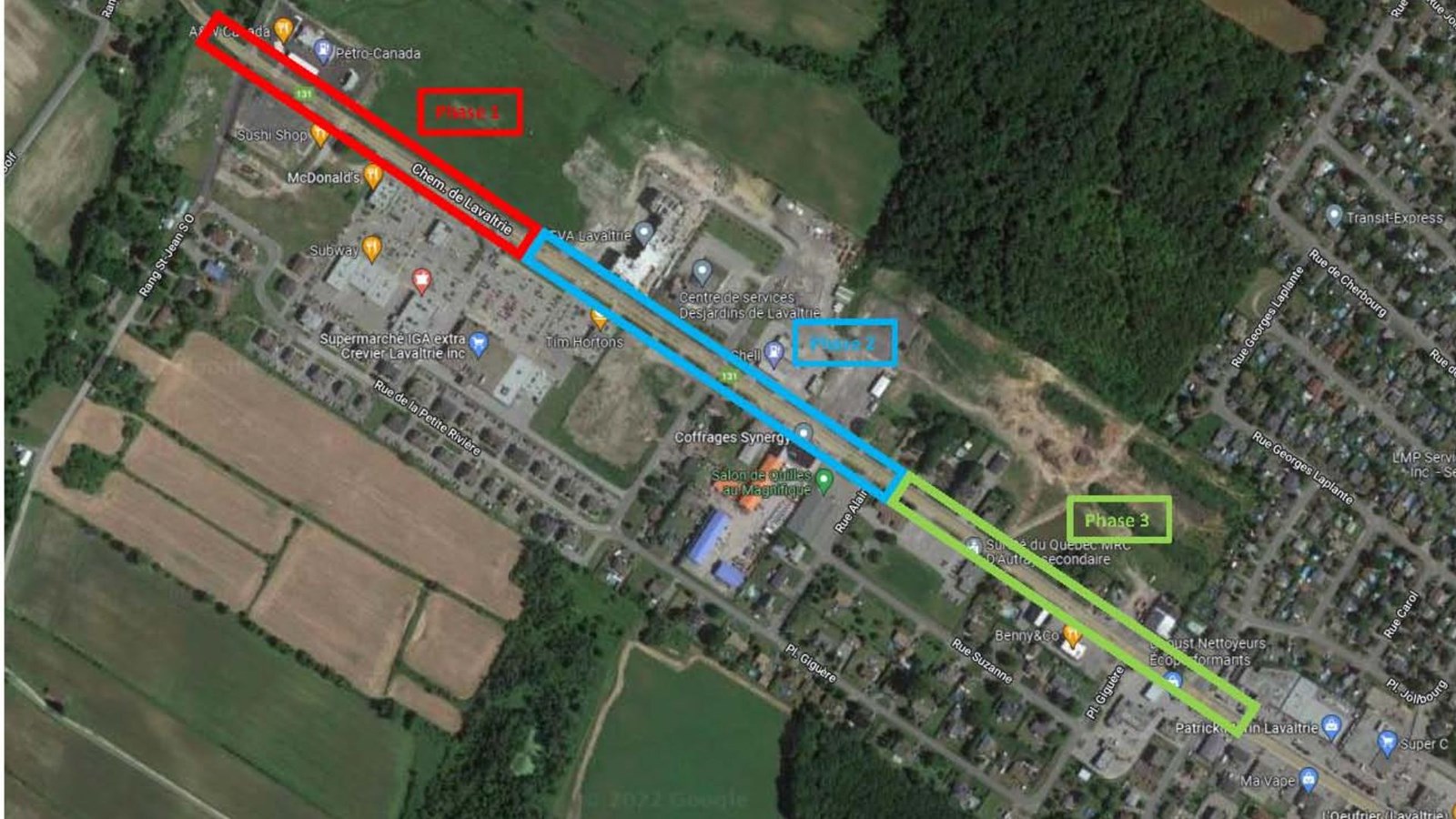 Début des travaux d’urbanisation de la route 131 à Lavaltrie
