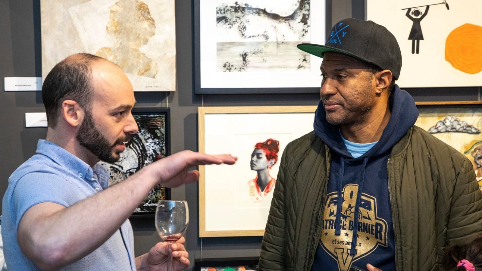 Benoit Chalifoux, coprésident d'honneur et Patrice Bernier, ex-joueur de foot professionnel 