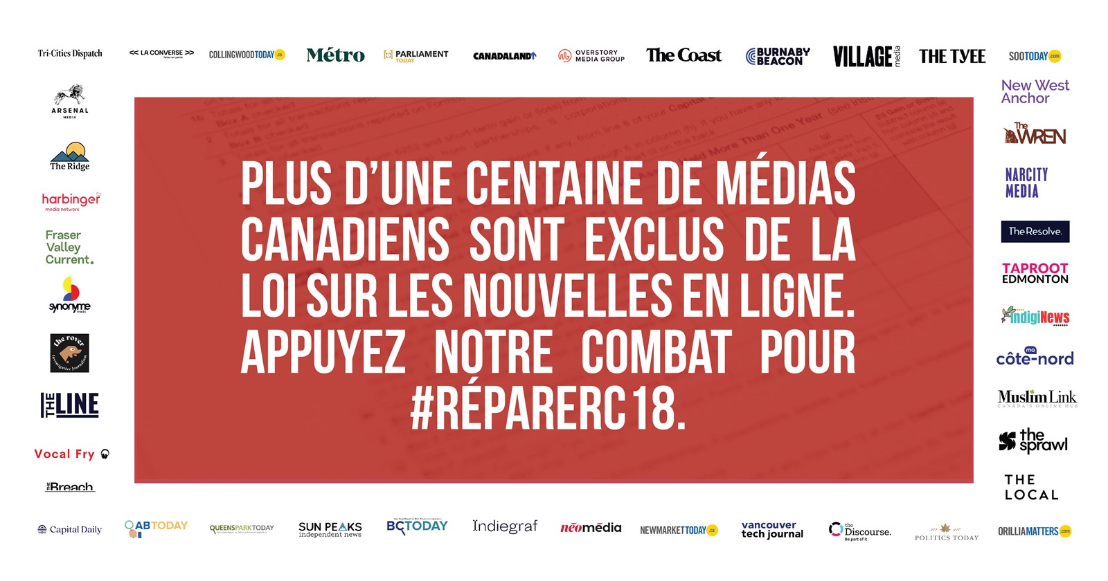 La Loi sur les nouvelles en ligne doit être transparente, équitable et inclure les nouveaux médias numériques et les médias indépendants