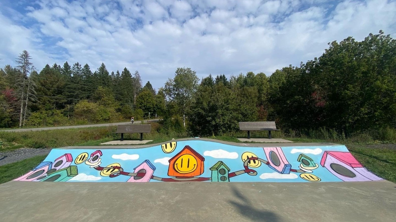 Des adolescents décorent leur skatepark à Saint-Alphonse-Rodriguez