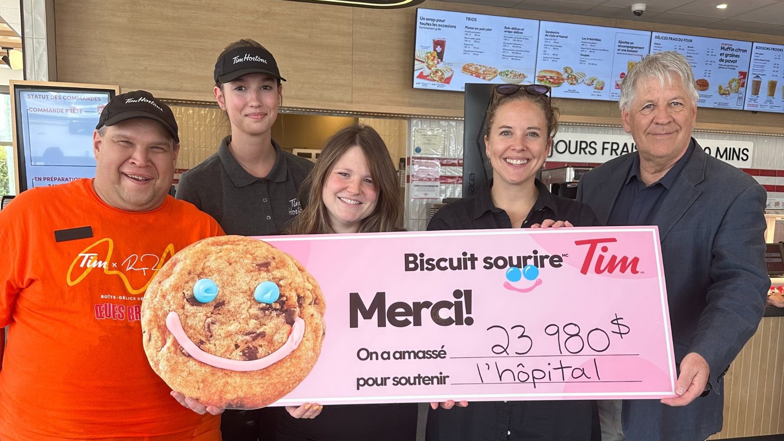 Biscuit sourire : près de 24 000 $ pour la Fondation pour la Santé du Nord de Lanaudière
