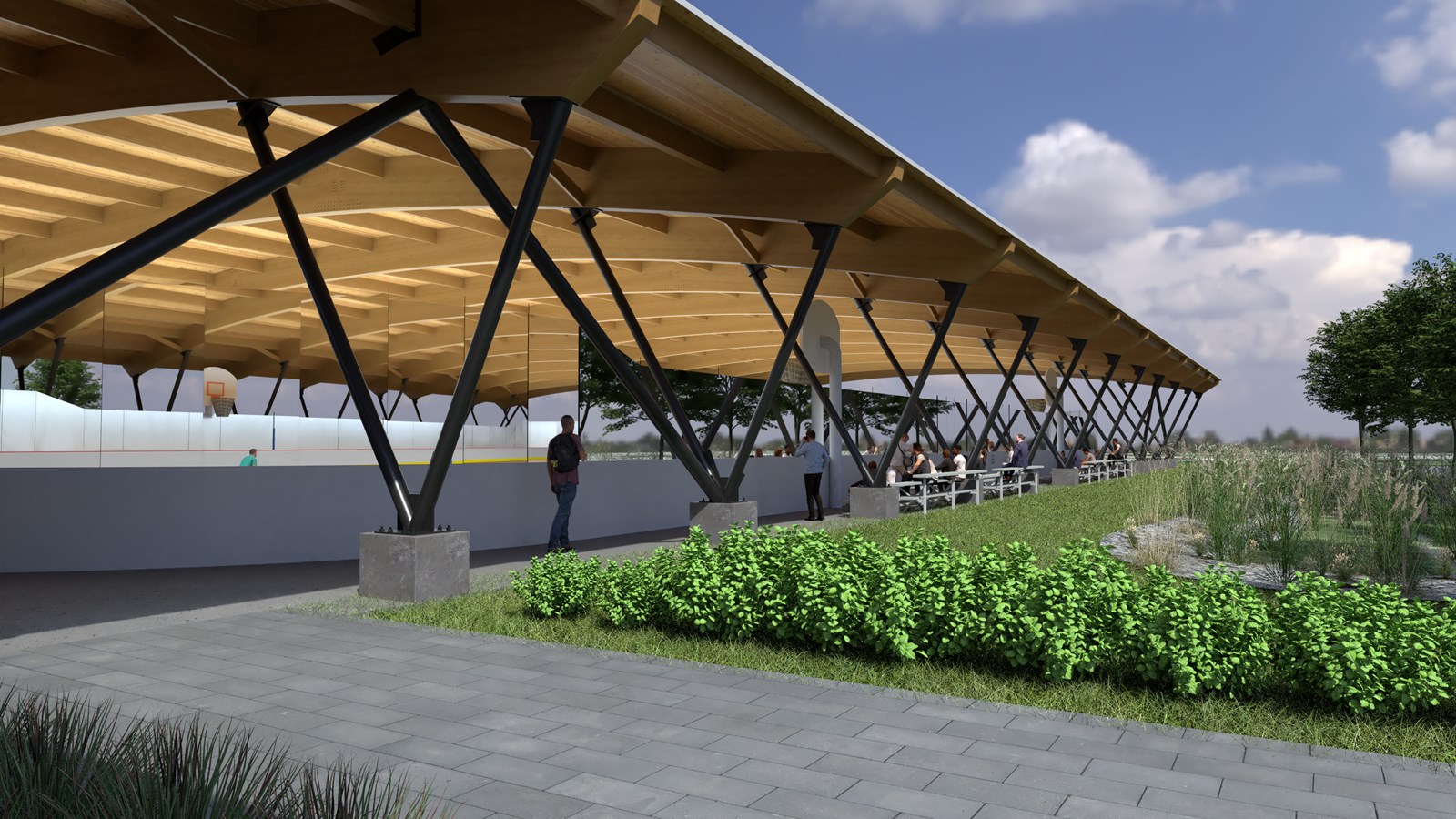 Notre-Dame-des-Prairies: une future patinoire réfrigérée couverte